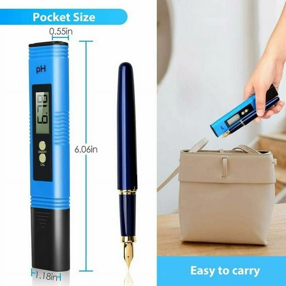 Ph Meter, Ph Meter 0.01 Ph High Precision Water Tester 0 14 Ph Ph Measuring Range, Water/Bubble/Food/Soil/Sauce/Sauce/Laboratory, Digital Ph Tester