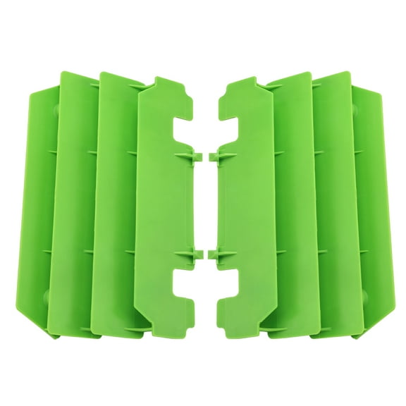 M MATI 14037-1310-6W Radiator Shrouds Guard Set for Kawasaki KX125 KX250 1994-2004,Green