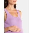 thumbnail image 4 of Time and Tru Women's Maternity Non Shirred Tank Top, Sizes S-XXL, 4 of 5