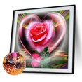thumbnail image 3 of Cuadros Decorativos 5D diamante pintura corazón rosa completo cuadrado diamante mosaico pared Ehuebsd Nuevos Originales, 3 of 9