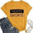 thumbnail image 3 of SHITINN Mom's Favorite Day Family Humor T Shirt Womens Short Sleeve Tops Shirt for Women Womens Summer Tops Casual, 3 of 4