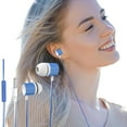 Wi Earbuds with Volume Control The Slider Headset And Microphone for