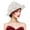 White, variant on SHEIGUANNI Women's Kentucky Derby Church Hat Organza Fascinator Wedding Tea Party Hat Wide Brim Sun Caps Lightweigh Comfortable Lovely Fashion& Gift Worthy-White