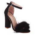 thumbnail image 4 of 1 par de sandalias de verano para mujer, zapatos de tacón alto para mujer, sandalias sexis de tacón grueso, 4 of 5