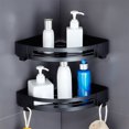 thumbnail image 2 of Organizador de almacenamiento de baño de estante de carrito de esquina de Triángulo Sunnimix Estante de almacenamiento, 2 of 8