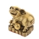thumbnail image 1 of Figura de animal con caracteres chinos de latón, amuleto de la suerte para la riqueza del Feng Shui Cerdo, 1 of 6
