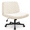 Wheels-Beige, variant on Celtoss Criss Cross Home Office Chair, Fabric Armless Swivel Task Computer Chair with Wheels, Beige