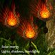 thumbnail image 1 of 2 Packs Solar Energy Flame Lamps Visual Shadow Intelligent Light Sensor Outdoor Waterproof Lawn Light, 1 of 5