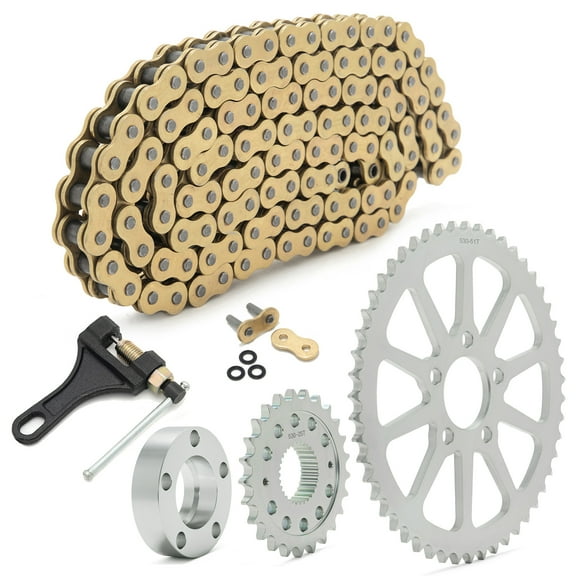 Chain 25T Front 51T Rear Sprocket Conversion Kit for Harley Softail FLSL Slim FLSTN Deluxe
