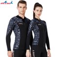 thumbnail image 2 of Soidarity DIVE SAIL 1.5MM Traje de neopreno Tops Térmico Mantener caliente Trajes de neopreno de manga larga Trajes de buceo para aeróbic Deportes acuáticos mujer gris XXL, 2 of 6