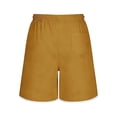 thumbnail image 4 of YLSDY Men's Summer Solid Drawstring Beach Shorts, Elastic Waist Comfort Fit, 5 Inch Lightweight Swim Trunks for Men Gold XXL, 4 of 7