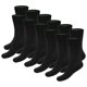 thumbnail image 1 of Bamboo basics Calcetines unisex, paquete de 12 - BEAU Anklet Socks, calcetines cortos, color liso Negro 35-40, 1 of 3