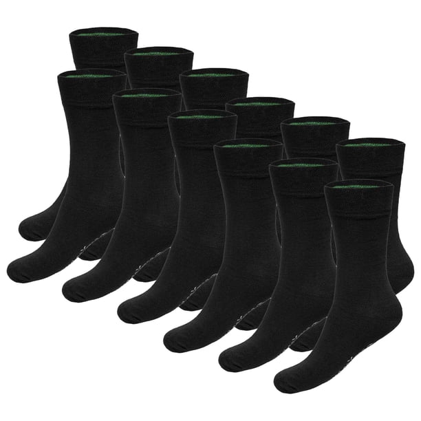 Bamboo basics Calcetines unisex, paquete de 12 - BEAU Anklet Socks, calcetines cortos, color liso Negro 35-40