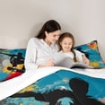 thumbnail image 5 of jejeloiu Skateboard Game Twin Comforter Sets,Watercolor Splashing Ink Bedding Set For Boys Kids 2pcs, 5 of 8