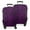 Purple Gothic Floral, variant on Purple Gothic Bat Pattern Luggage Cover Fashion Suitcase Cover Baggage Covers Fit 25-28 Inch Luggage (Go Travel)