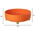 thumbnail image 3 of Especiero Giratorio de Especias Giratorio de Acero Inoxidable de 360 degree de Gabinete Giratorio para El mitorio Toca Despen naranja Soledad  Bandeja de almacenamiento giratoria, 3 of 9