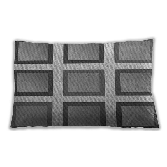 Ahgly Company Outdoor Rectangular Contemporary Lumbar Throw Pillow, 13 inch by 19 inch
