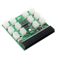 thumbnail image 5 of 2X Breakout Board 12 Port 6Pin LED Display 12V Power Supply Server Adapter for 1200W 750W PSU GPU Miner Mining BTC, 5 of 7