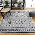 thumbnail image 2 of SAFAVIEH Marrakesh Dimas Southwestern Polyester Area Rug, Grey/Navy, 5'3" x 7'6", 2 of 8