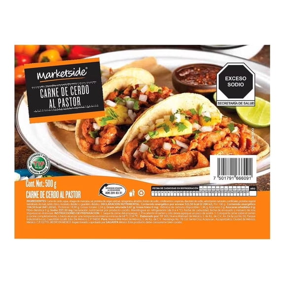 Carne de Cerdo Marketside al Pastor 5 g