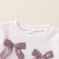 thumbnail image 5 of Happy Town Infant Baby Girl Long Sleeve Sweatshirt Flare Pants 2-Piece Set Fall Winter Toddler Girl Outfits, 5 of 7