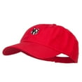 thumbnail image 2 of Boston Terrier Dog Face Embroidered Cap - Red OSFM, 2 of 5