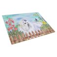 thumbnail image 1 of Carolines Treasures CK1213LCB Maltese Spring Glass Cutting Board, Large, 1 of 2