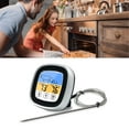 thumbnail image 4 of Vitdipy Digital Food Timer Thermometer Touch Screen Stainless Steel Meat Thermometer for Kitchen BBQ，1Pcs, 4 of 9