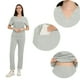 thumbnail image 3 of Ropa de Trabajo Mujeres Lavado de Bolsillo de Manga Corta Uniforme de Enfermera de Secado Elástico, 100% Poliéster Set Ligero, Lavado a Mano Casual, 3 of 6