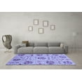 thumbnail image 3 of Ahgly Company Indoor Rectangle Oriental Blue Modern Area Rugs, 5' x 8', 3 of 4