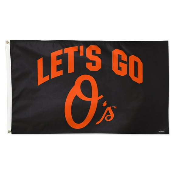 WinCraft Baltimore Orioles 3' x 5' Single-Sided Deluxe Team Slogan Flag
