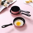 thumbnail image 1 of Mini sartén antiadherente, sartén para freír huevos, mini cocina, juego de comida, olla pequeña rosa para hervir, olla pequeña para niños, 1 of 4