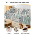 thumbnail image 4 of Blue Teal Coastal Couch Cover for 2 Cushion Couch, Summer Beach Starfish Coral Nautical Rustic Washable Love Seat Sofa Covers Slipcover, Throw Sofa Covers for Pets, Furniture Protector 71"x102", 4 of 9