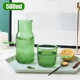 thumbnail image 5 of Eummy Bedside Water Carafe with Tumbler Glass Water Pitcher with Cup Large Capacity Nightstand Carafe Set Vintage Bedside Glass Carafe Set 17.5oz, 5 of 8