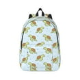 thumbnail image 2 of Rocae Cartoon Sea Turtle for Durable Canvas Backpack Leisure Large Bag Travel Rucksack Multi-function Backpack Medium, 2 of 8