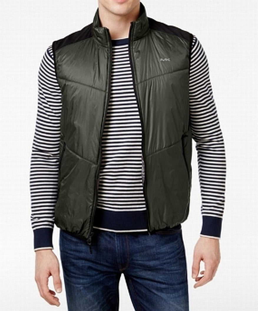 michael kors vest mens green