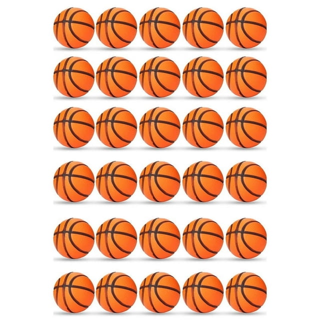 LEEYNEER 30 Pcs Mini Baskets Mini pour le Stress Baskets Rebondissantes Mini Mousse Sports pour Récompense Scolaire