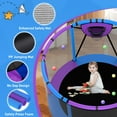 thumbnail image 3 of CITYLE 500LBS Trampoline for Toddlers 4.5FT 54'' Indoor Mini Trampoline for Kids with Enclosure, Basketball Hoop, Swing, Adjustable Bar, Small Toddler Trampoline Gifts for Boys & Girls, 3 of 8