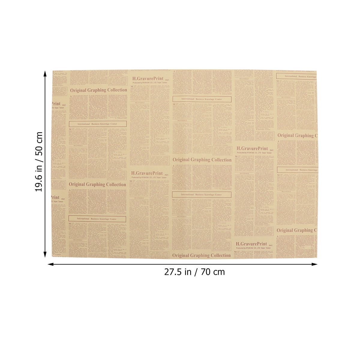 OUNONA Vintage Kraft Paper Wrapping Paper with Retro , Ideal for Flowers, , and Craft Projects