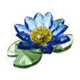 thumbnail image 4 of Figura de loto con flores, adorno para el hogar, coleccionable, suave, centro de mesa, creativo para Azul, 4 of 9