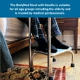 thumbnail image 2 of BodyMed Heavy-Duty Foot Step Stool with Handle and Non-Slip Rubber Platform for Seniors & Adults – Holds up to 300lbs, 9 ½ in. Step Up, 18”L  x 11.5”W x 34”H, 2 of 6