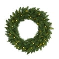 thumbnail image 3 of Nearly Natural 24" Green Pine Artificial Christmas Wreath with Lights, 3 of 6