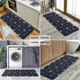 thumbnail image 6 of Dark Blue Sun Moon Rocket Pattern Kitchen Rug Mat,Kitchen Runner Rugs Non Skid Washable,Decorative Kitchen Floor Mats for Kitchen,Sink,Laundry,17"x47.2", 6 of 7