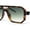Tortoise - Green, variant on Super Hipster Squared Rectangle Racer Gentlemens Sunglasses Brown - Black