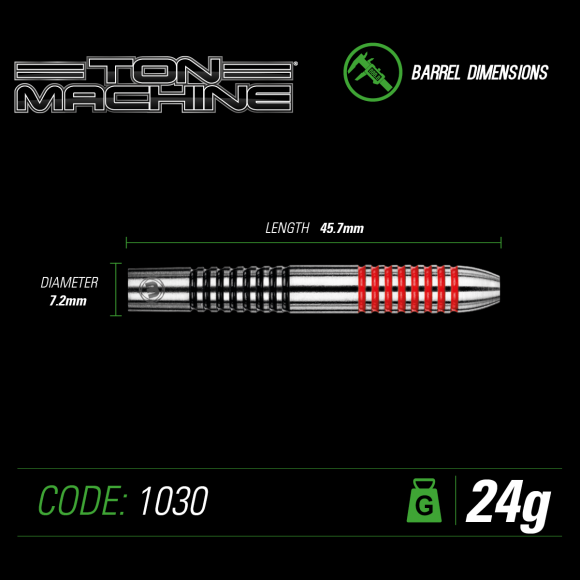 Ton Machine 26 gram 80% Tungsten alloy