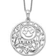 thumbnail image 1 of Sterling Silver Antiqued Animal Friends-Dog 18In Necklace Made In China qsx315, 1 of 5