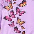 thumbnail image 4 of Popshion Little Girls Ruffle Long Sleeve Butterfly T-Shirt and Print Knit Leggings Clothing Set 8-9T, 4 of 7