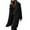 Black womens jacket, variant on Womens Plush Jacket Usmixi Faux Fur Coat for Women Warm Thickened Soft Fluffy Fleece Overcoat Plus Size Long Sleeve Lapel Casual Lamb Woolen Outwear Winter Trendy Coat