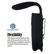 AccessoryHappy Rugged Nylon Pouch Holster with Metal Clip for Kyocera Cadence S2720, DuraXV LTE, Large Flip Phones