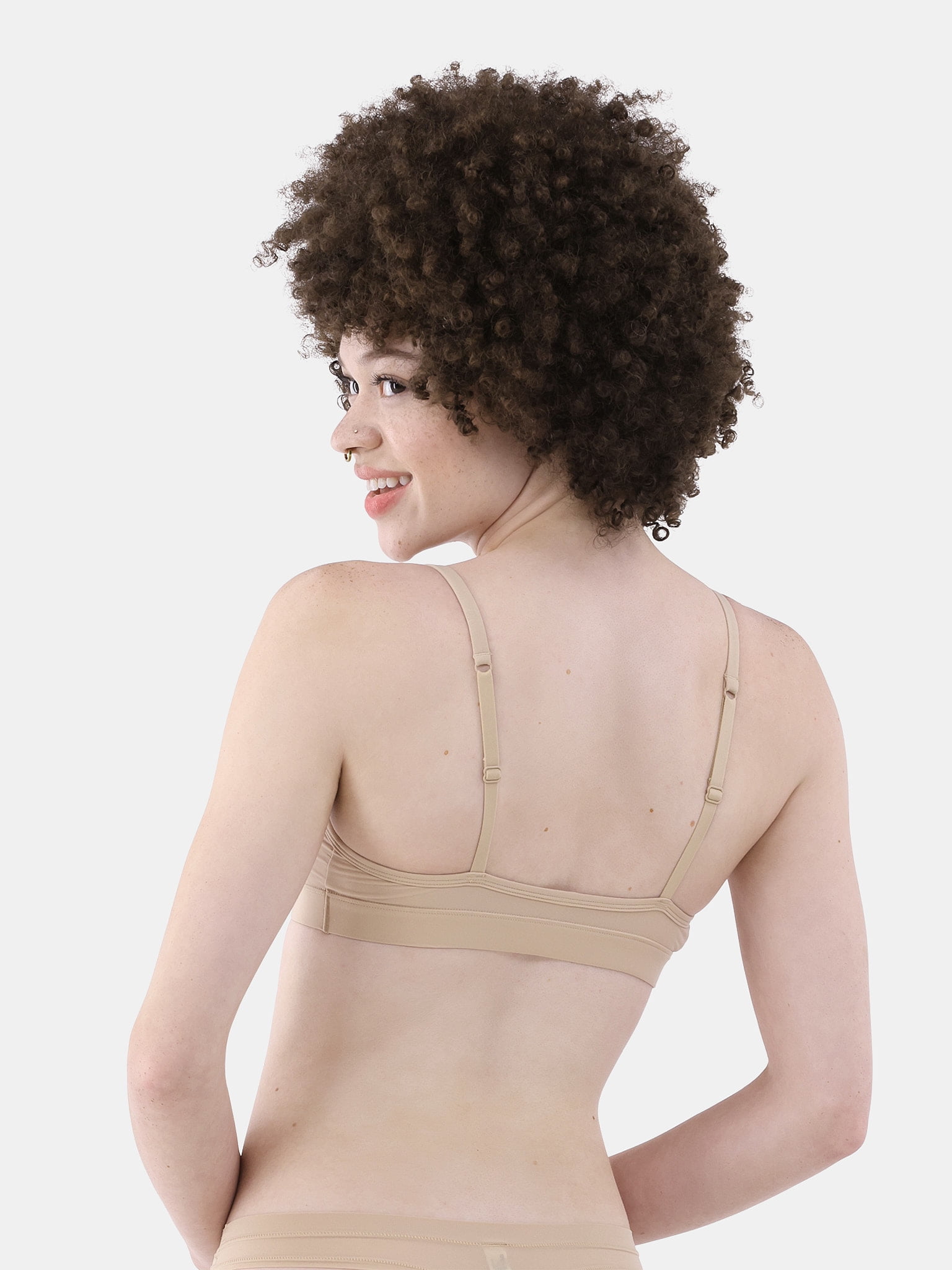 No Boundaries Fit Stretch Triangle Bralette, Women's XS-3XL